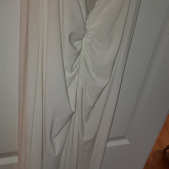 White and gold sequin dress floor length - Picture 5 of 6